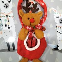 Peluche renna di Natale con scomparto