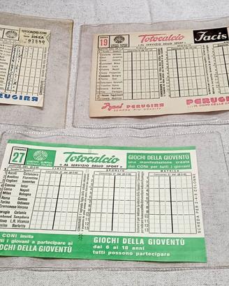 3 Schedine Storiche Totocalcio   1952/1961/1982