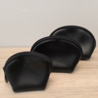 Furla tris pochette in pelle nera