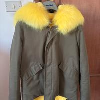 Parka con cappuccio a pelliccia
