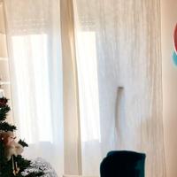 4 tende misto lino color avorio/panna