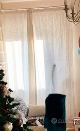 4 tende misto lino color avorio/panna