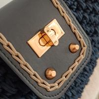 Borsa uncinetto nuova blu