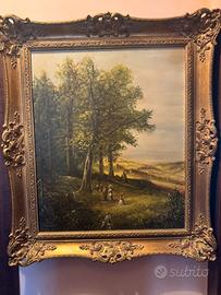 Quadro dipinto olio h.g. Kiesel