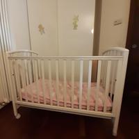 LETTINO PALI +MATERASSO (ORTOPEDICO-ANTISOFFOCO..)