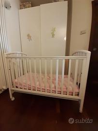 LETTINO PALI +MATERASSO (ORTOPEDICO-ANTISOFFOCO..)