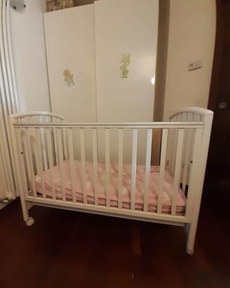 LETTINO PALI +MATERASSO (ORTOPEDICO-ANTISOFFOCO..)
