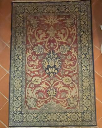 Tappeto persiano Isfahan 166 x 111 ordito in seta