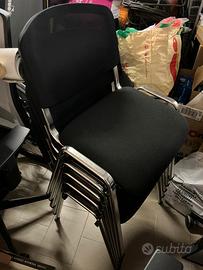Set sedie da ufficio pari al nuovo
