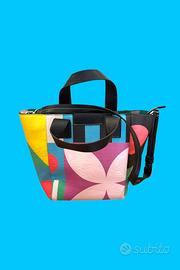 Borsa Desigual multicolore con fiori