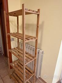 Scaffale leggero legno