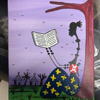 Dipinto su tela arte africana