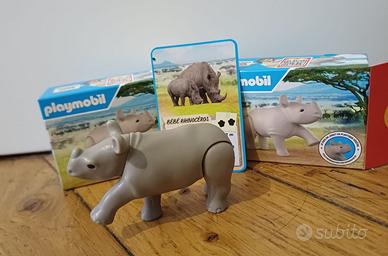 Playmobil con 2 rinoceronti