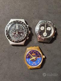 Lotto di 3 Swatch non funzionanti