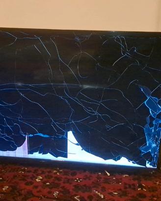 TV Samsung 65 pollici schermo rotto ma funzionante
