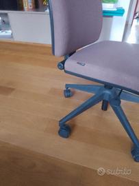 sedia da ufficio senza braccioli
