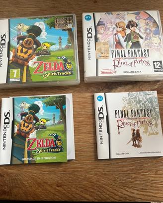 Zelda Final fantasy nintendo Ds