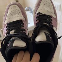jordan 1 low rosa bianco nero 44