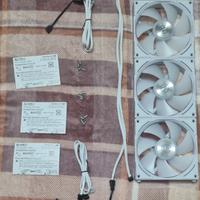 3 ventole 140mm lian li uni fan al v2 argb bianche