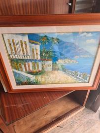 quadro scorcio costiera amalfitana...