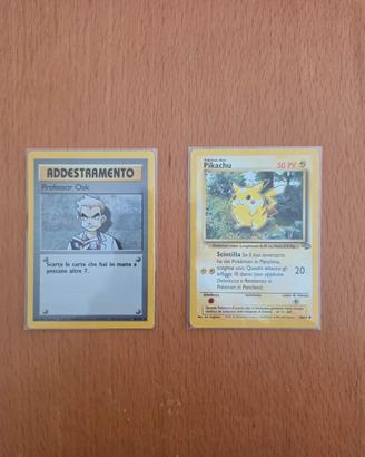 Pokemon - Professor Oak (88/102) Pikachu (60/64)