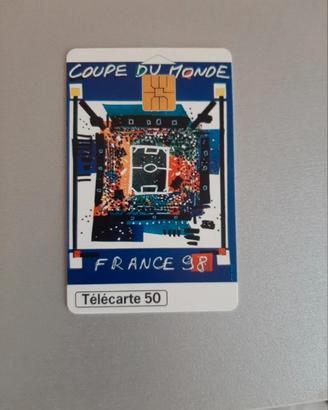 Scheda telefonica Coupe du Monde France 1998