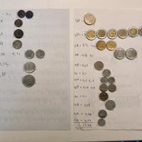 Monete italiane di vario taglio.