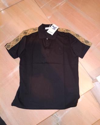 polo burberry nera XL che veste M