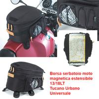 Borsa serbatoio moto magnetica 13/18lt universale