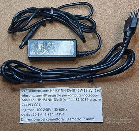 Alimentatore HP HSTNN-DA40 45W 19,5V