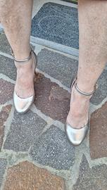 Sandali Tamaris Oro Chiaro con Tacco e plateau