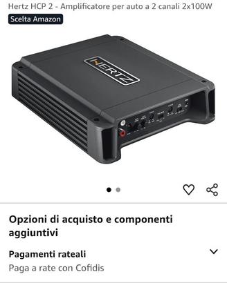 Amplificatore Hertz e bluetooth Fusione marine