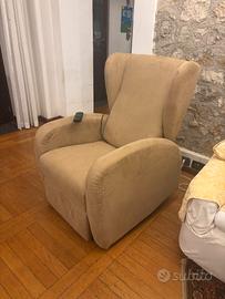 Poltrona relax elettrica alzapersona made in italy
