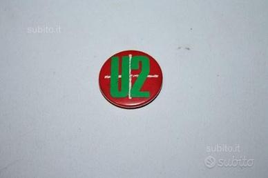 U2 - set di 4 badge \ spille vintage anni 80