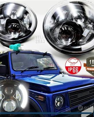 FARI 7" LED Angel Eyes PER Suzuki Samurai Santana