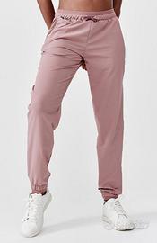 Pantaloni running donna rosa