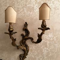 Applique  in ottone da parete.SOLO SU RITIRO.