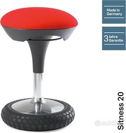 Topstar SI69G21 Sitness 20 Sgabello, Rosso , pouf