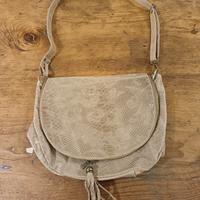 Borsa vera pelle beige