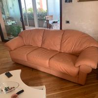 Divano e due poltrone in nabuk