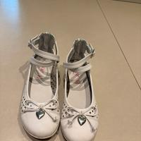 Scarpe bambina 30 pelle bianca