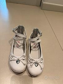 Scarpe bambina 30 pelle bianca