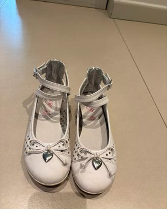 Scarpe bambina 30 pelle bianca