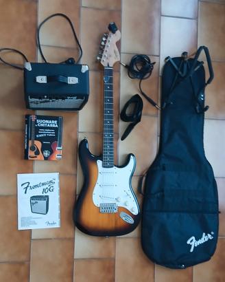 Chitarra elettrica  Fender con kit completo 