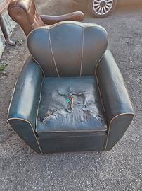 poltrona in pelle deco da rivedere 