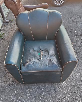 poltrona in pelle deco da rivedere 