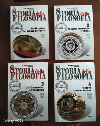 Storia della filosofia - a scelta M. De Bartolomeo