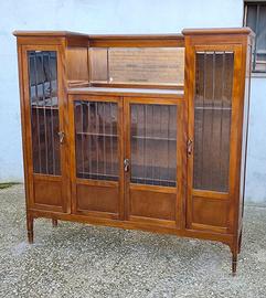 Antica vetrina liberty art nouveau