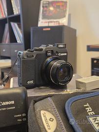 Canon Powershot G15 con accessori