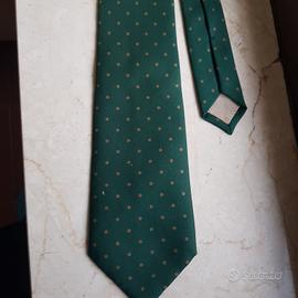 cravatta in seta  Basile verde scuro 